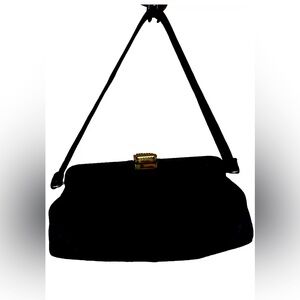Elegant VINTAGE Black Handbag By Garay